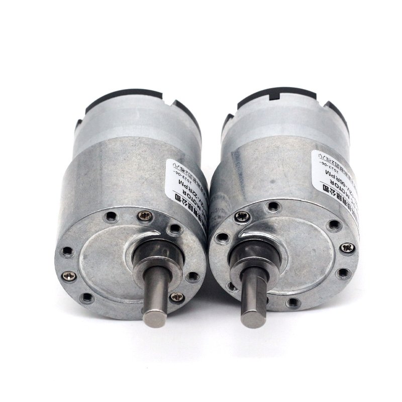JGB37-520 6V 12V 24V Electric Gear Motor with 37mm Shaft Explosion-Proof 520 Motor 6mm Diameter Permanent Magnet Construction