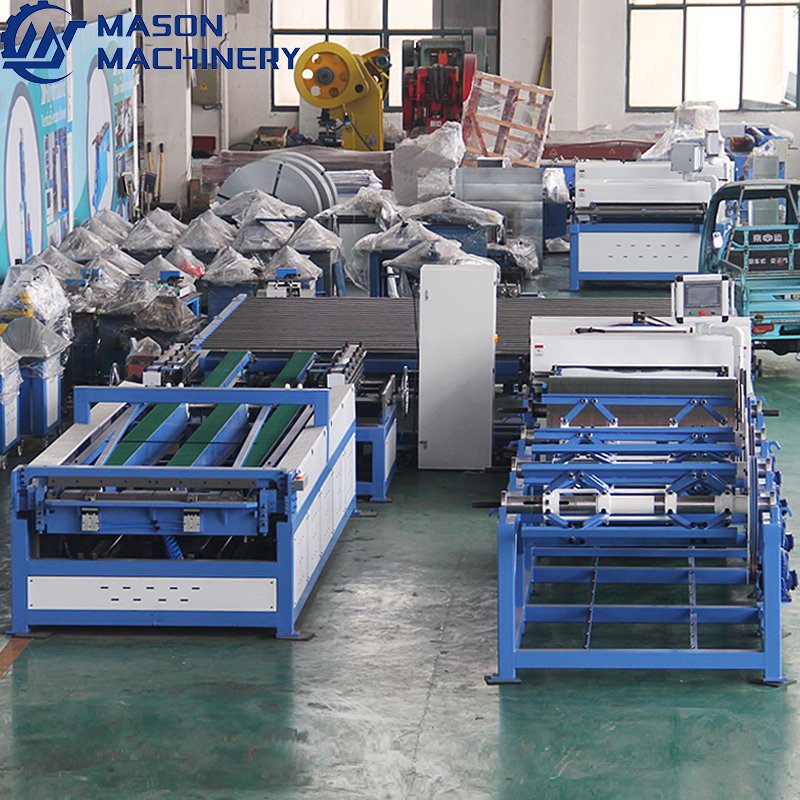 HVAC air duct production machine U Shape Auto Duct Line 5 Air duct forming machine