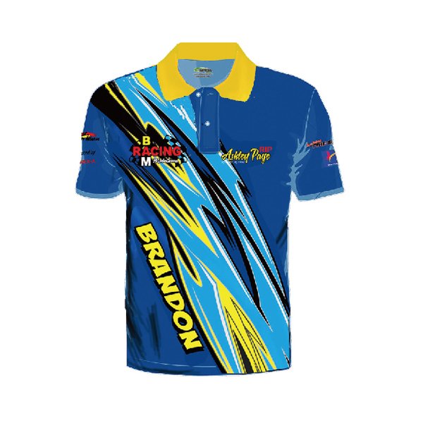 Custom Quick Dry Unisex Sublimation Motor Racing t Shirt for Man