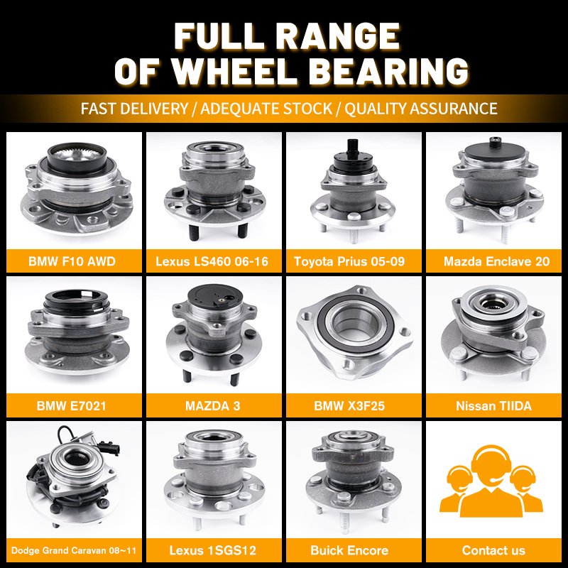UGK Auto Car Spare Parts Front Rear Wheel Hub Bearings Assembly for Toyota Mazda Suzuki Nissan Ford Geely BMW LEXUS Chevrolet