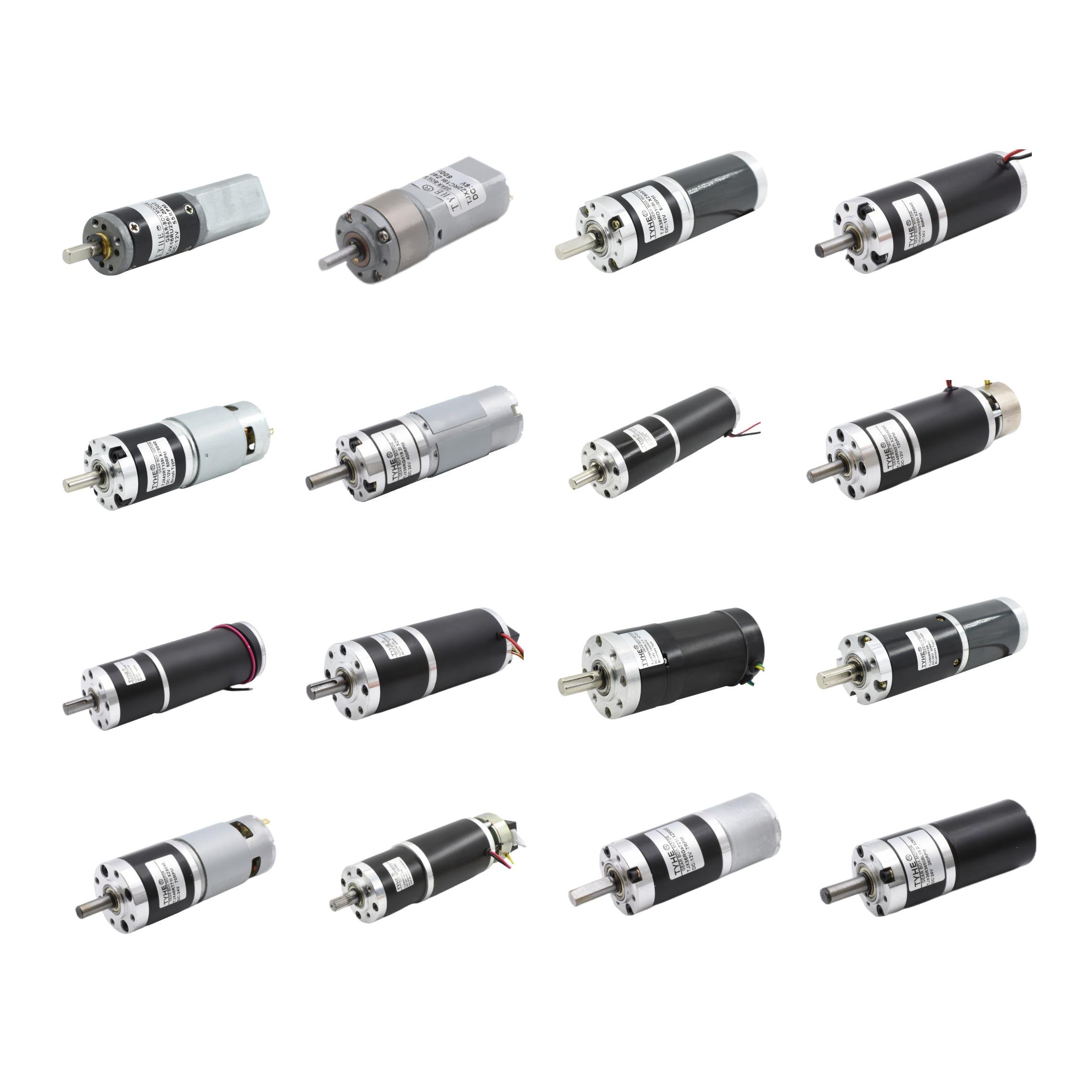 TYHE 36GX All Metal Gearmotor 3v-6v 1:90 10.5v 12v 24v 25w 1200rpm RS565 Brushed Mini Dc Planetary Metal Gear Motor