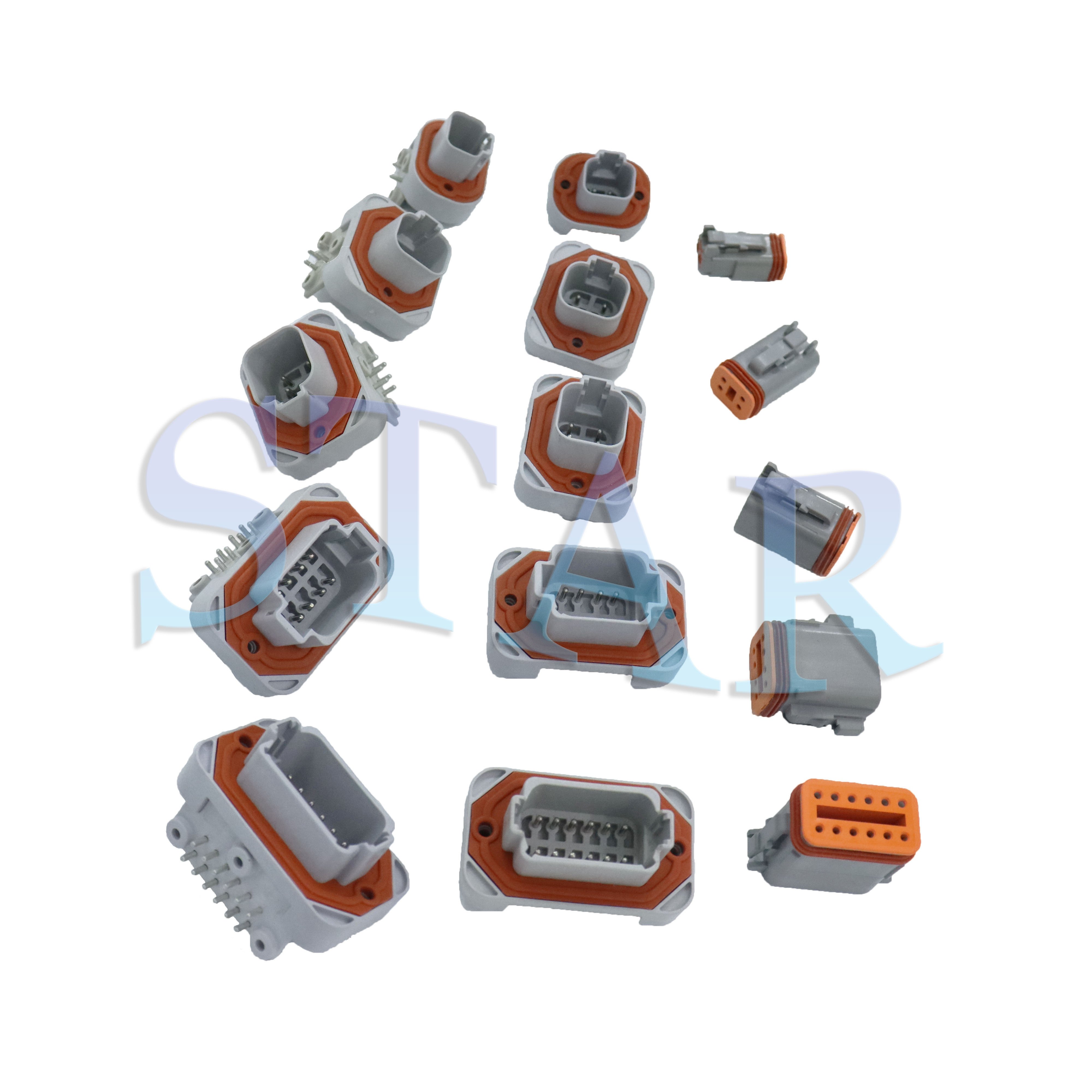 DT15-2P DT13-2P 2 4 6 8 12 Pin Deutsch DT Waterproof Electrical Male Female Automobile Connectors With Pins for Auto Motor