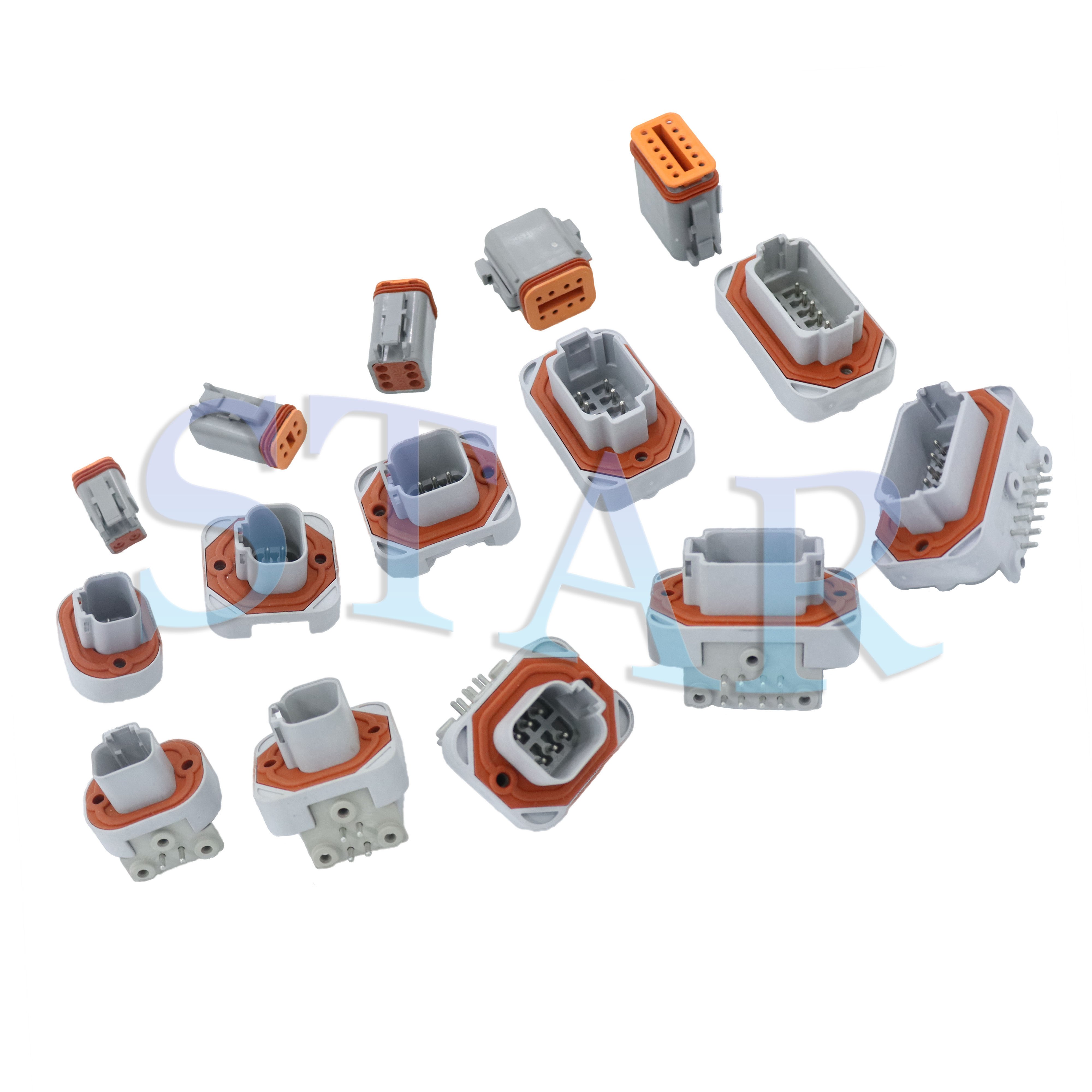 DT15-2P DT13-2P 2 4 6 8 12 Pin Deutsch DT Waterproof Electrical Male Female Automobile Connectors With Pins for Auto Motor