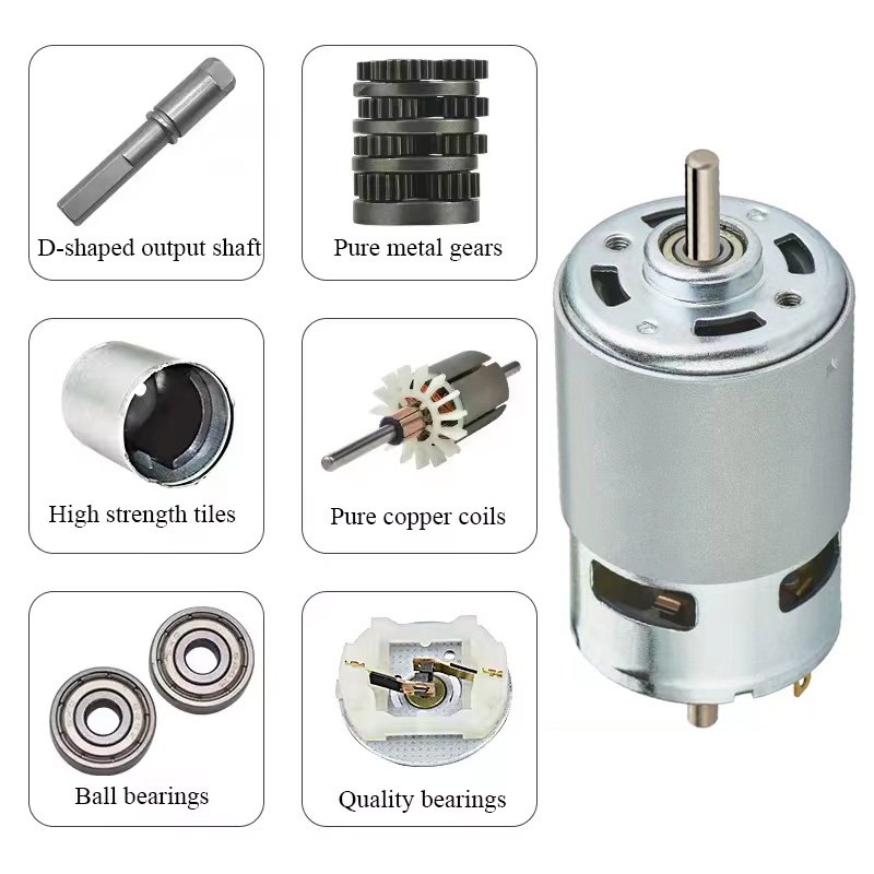 Electric Mini Motor High RMP 775 Electric DC Motor 12V 24V DC Brushed Motor for Drill
