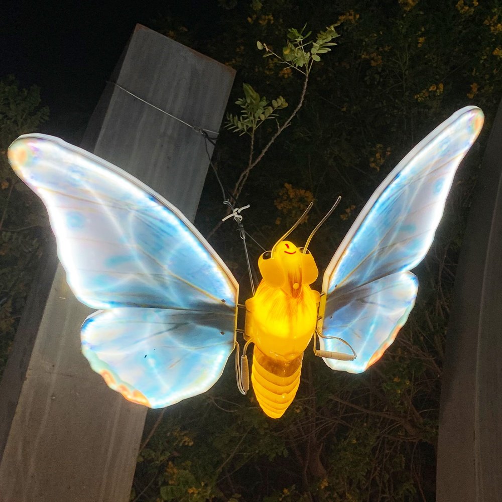 Momovalley Magical Nights Colorful Led butterfly Decor Outdoor Waterproof IP65 Lighting Garden Christmas Decoration butterfly