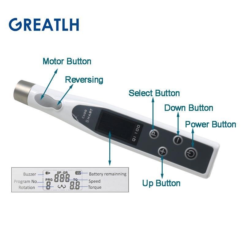 Dental Instruments LED Dental Wireless Endodontic Motor Auto Reciprocating Reverse