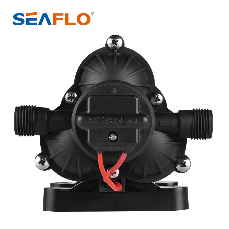 SEAFLO 115V DC Water Pump 1.8GPM 50PSI Industrial Water Booster Pressure Freezer Drain Pump Micro Diaphragm Pump
