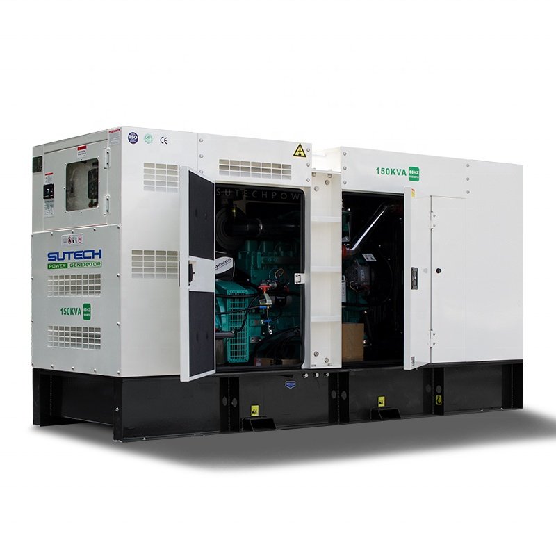 AC 3 Three Phase 220V/380V Soundproof 120kva 125kva 130kva diesel Generators Power by cummins Motor Generator 100kw