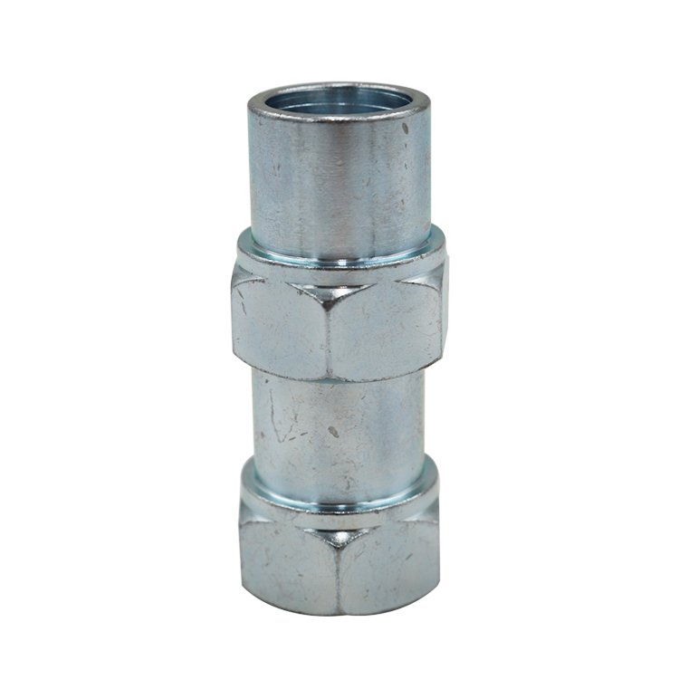 Dongguan Factory Custom Steel Zinc Coated Sleeve Hex Nuts Steel Stainless Steel Passivated Parts