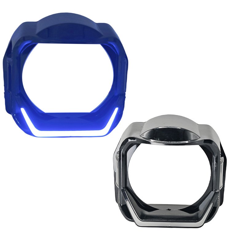 IDISON YMG High Quality 3-inch Round LED Shroud Cover Warm White Red Blue Auto Systom Headlamp Decoration Cover Lamps Halo Rings