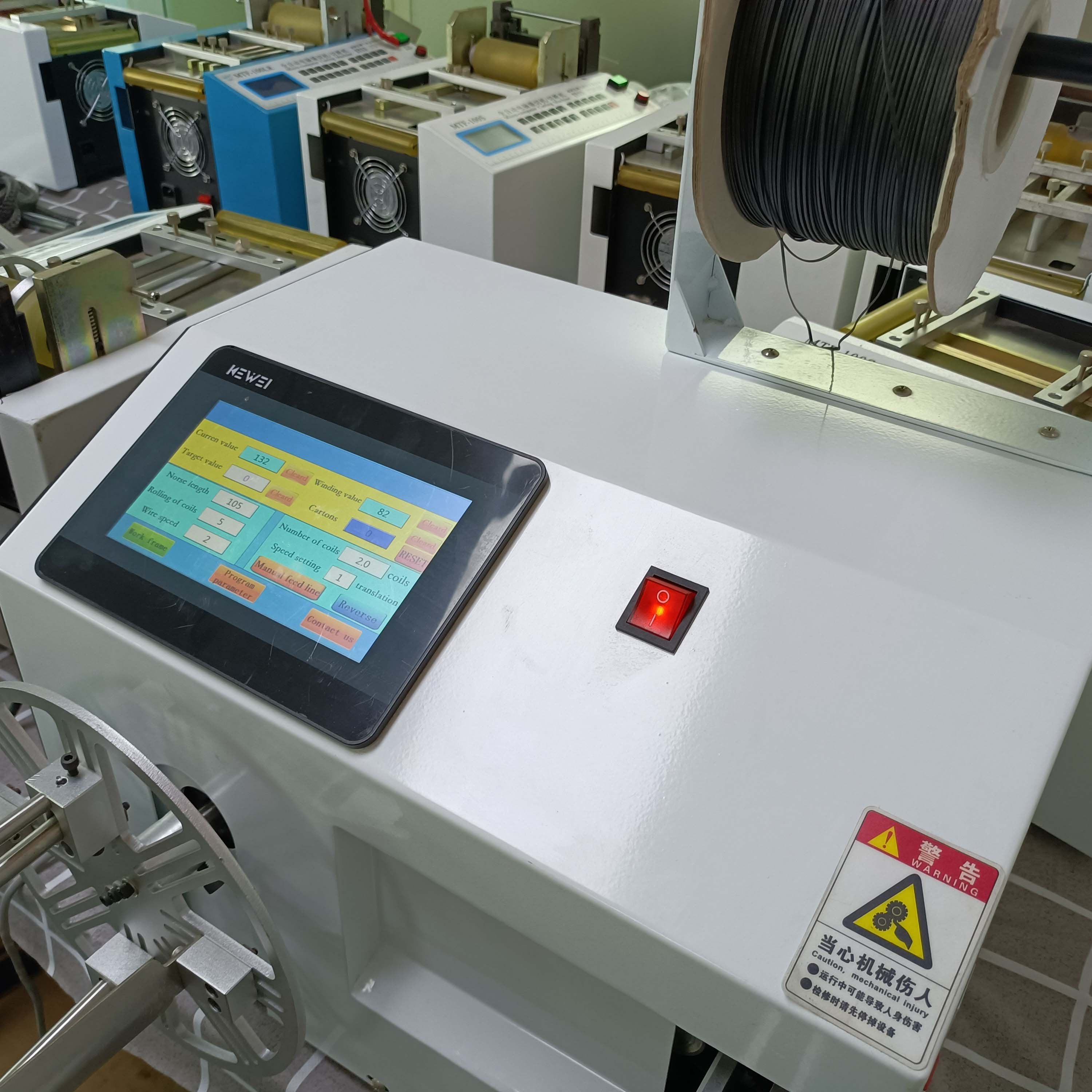 Tie Marking Machine 40Mm Electric Automatic Cnc Coil Cable Winder Auto Wire Spool Winding Machine Welding Wire
