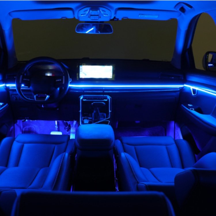 Universal 17 Pcs Auto Chase Acrylic Trim Interior Light Car Ambient Light Kit Car Interior Accessories