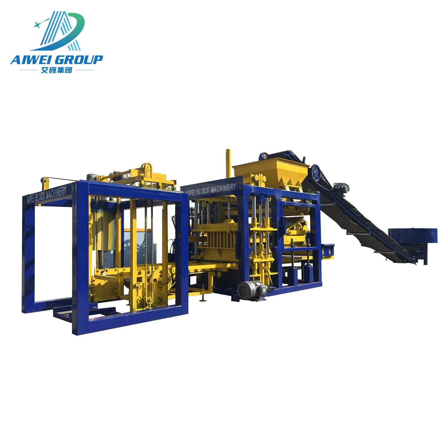 QT4-15B Full Automatic Interlocking Brick Machine Hollow Block Making Machine Cement Hollow Block Auto Line Machine