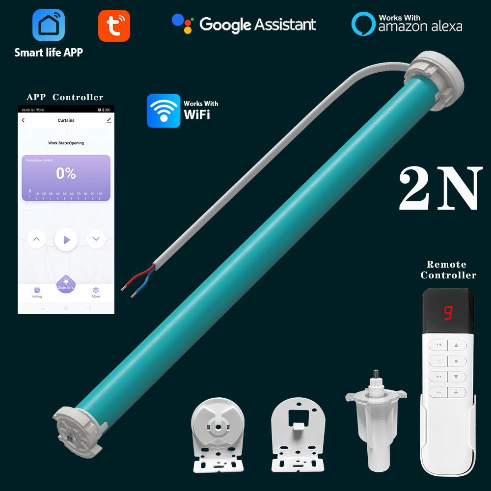 SZMYQ 38mm Tube 25mm Tubular Motor 110V 220V Home Automatic Smart Electric Curtain Motor for Roller Blinds Shades Shutter