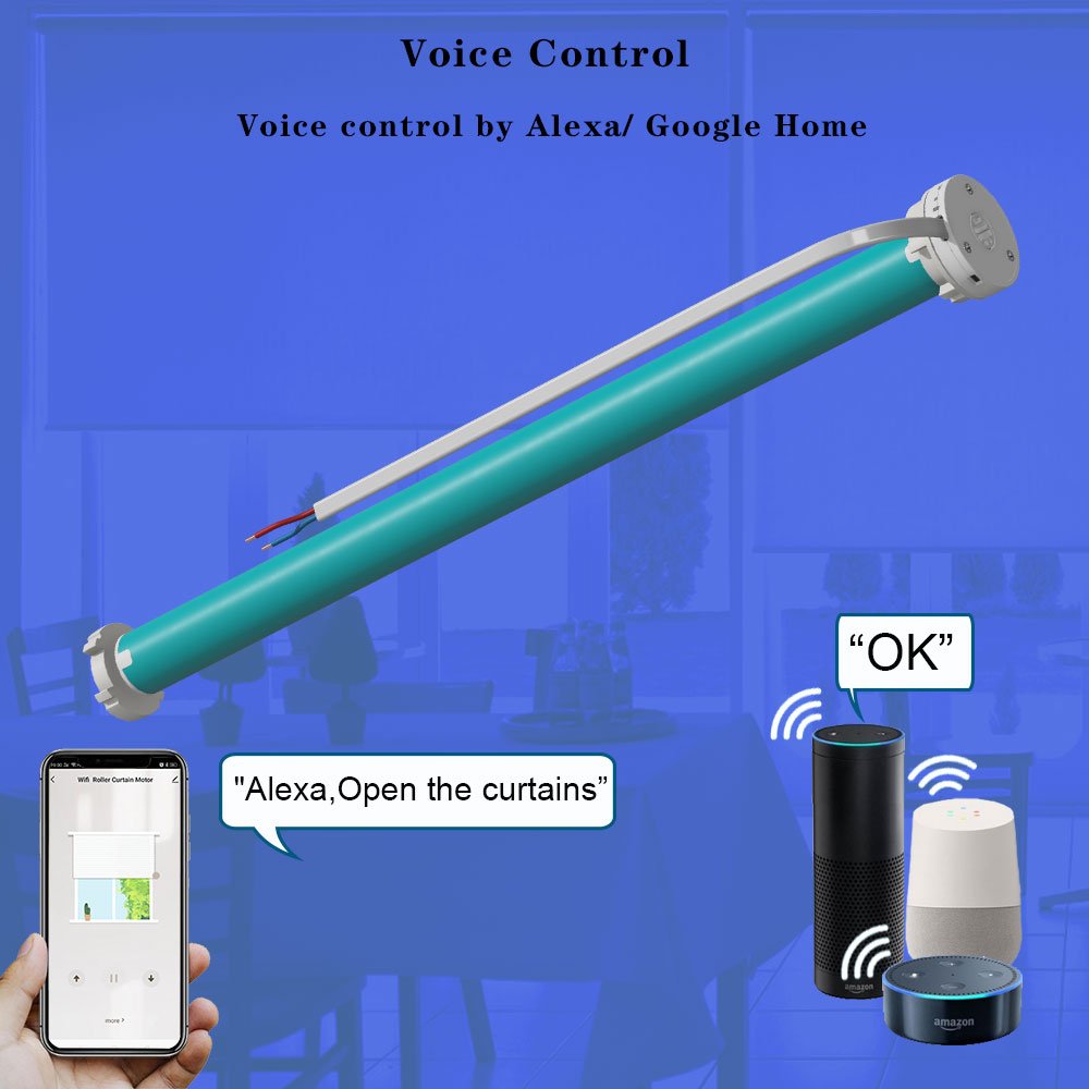 SZMYQ 38mm Tube 25mm Tubular Motor 110V 220V Home Automatic Smart Electric Curtain Motor for Roller Blinds Shades Shutter