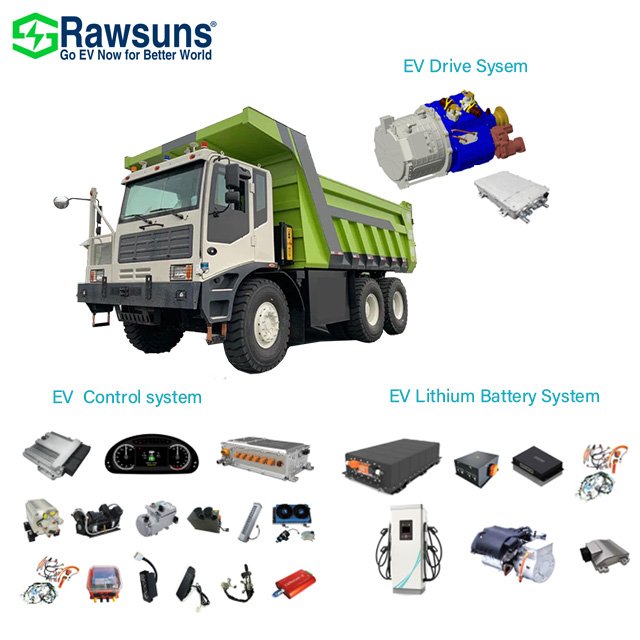 Electric Engine 250-350Kw Ac Motor With Auto Transmission Electric Truck Conversion Kit Ev Kit for Heavy Truck