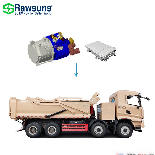 Electric Engine 250-350Kw Ac Motor With Auto Transmission Electric Truck Conversion Kit Ev Kit for Heavy Truck