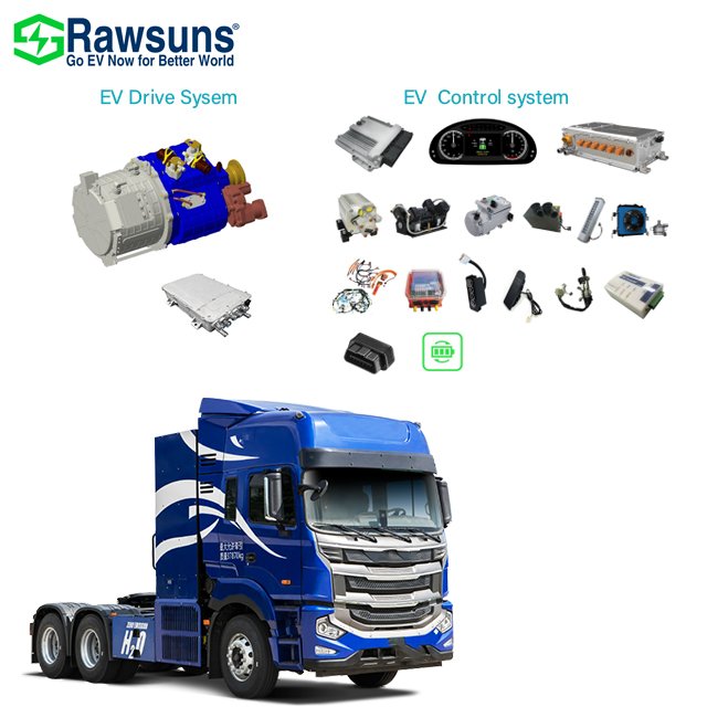 Electric Engine 250-350Kw Ac Motor With Auto Transmission Electric Truck Conversion Kit Ev Kit for Heavy Truck