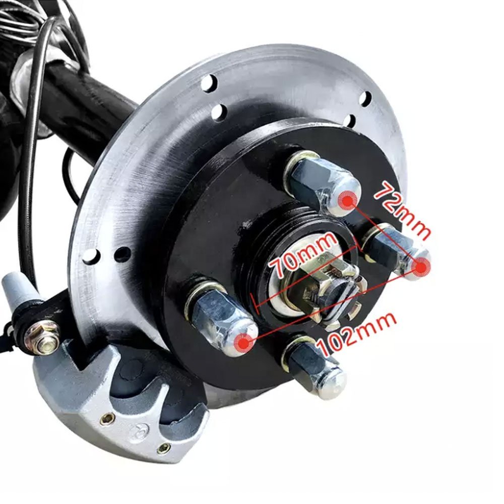 3 Wheels Electric Tricycle 1000W 48V Electric Differential Rickshaw Tricycle With Disc Brake Rear Bridge