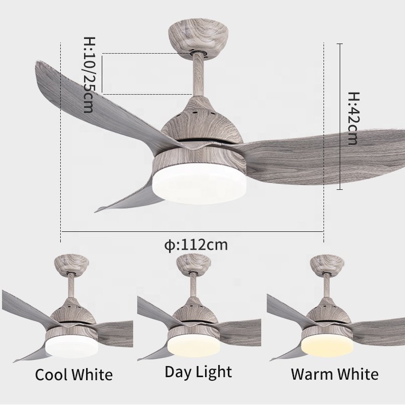 C044 DC 38 Inch Ceiling Fan with Light Kit with Remote Control 38 Inch Ceiling Fan with Light Kit