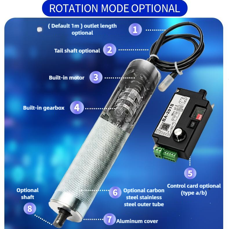 DC Brushless 24V/48V Electric Roller Motor for Conveyor Belt Sorting and Assembly Line Drive Roller
