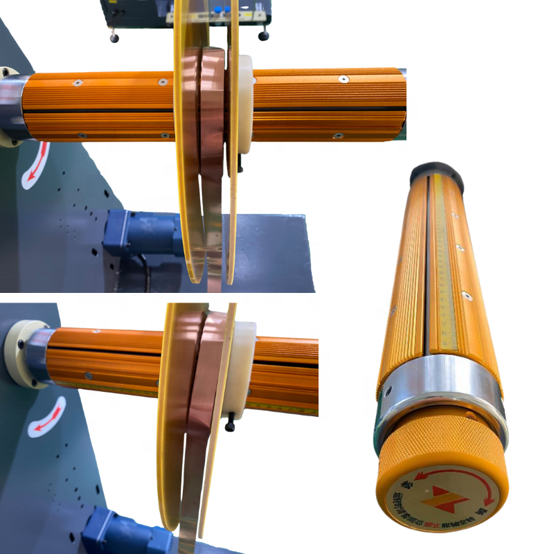 Metal Foil Electric Motor Coils Winding Machine Roll Rewind Unwinding Machine