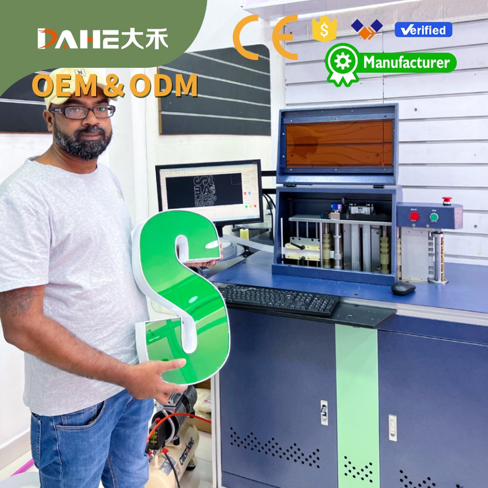 DH-8150 3D Lighting Acrylic Led Channel Letter Sign Bending Machine Making for Advertising