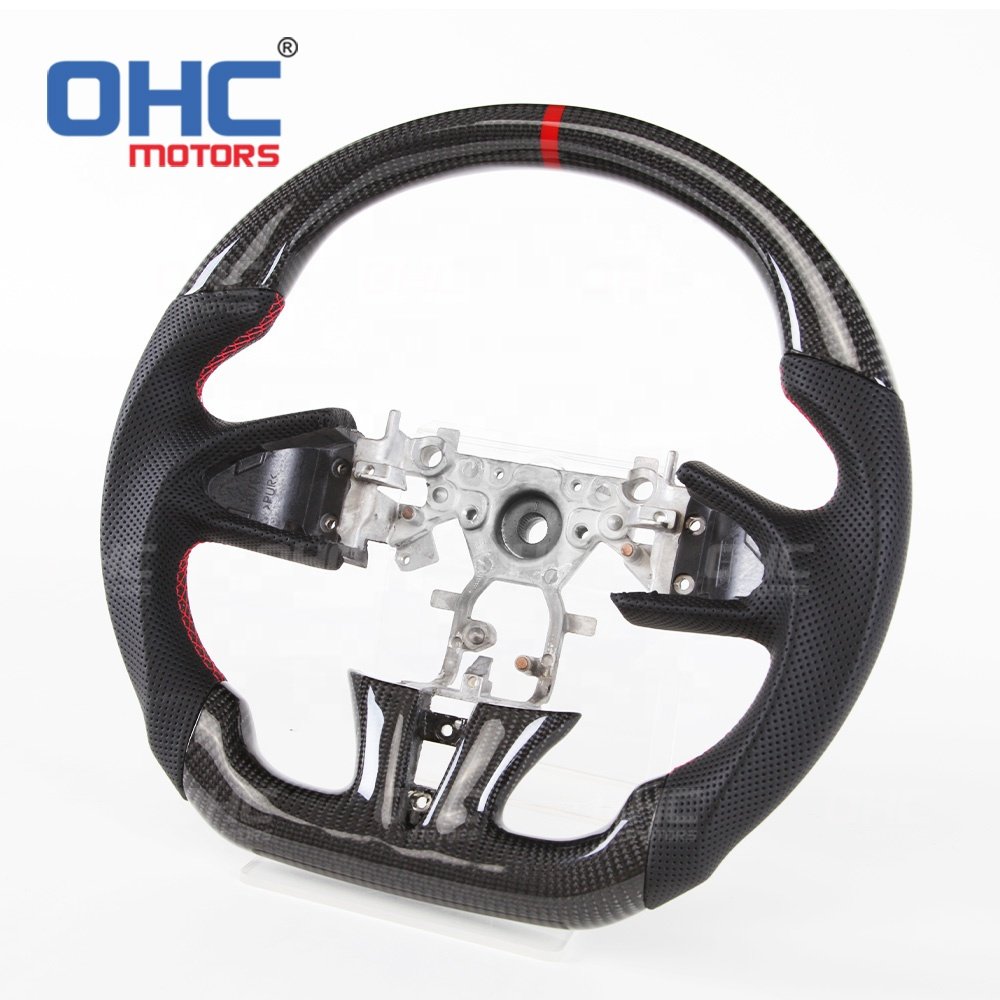 Ohc Motors Handmade Steering Wheels for Infiniti Q50 S Q50s Exhaust Real Carbon Fiber Steering Wheel