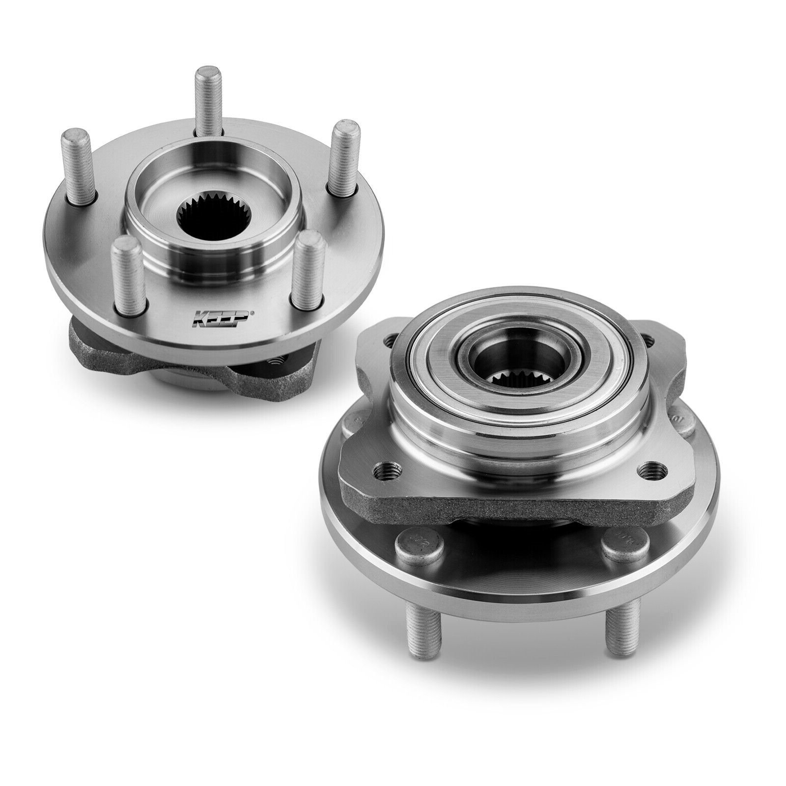 513123 Front Wheel Bearing and Hubs for 96-07 Dodge Caravan Chrysler Town & Country Plymouth 2.4L-3.8L