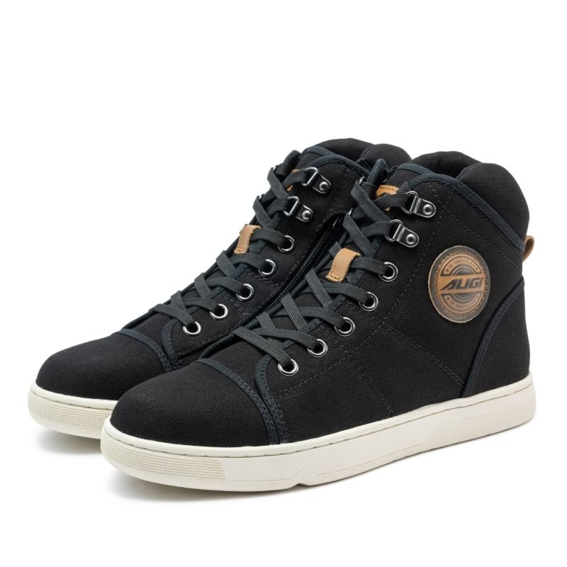 Casual Retro Street Riding Shoes Breathable Thickened Protection Canvas Fabric Cycling Boots