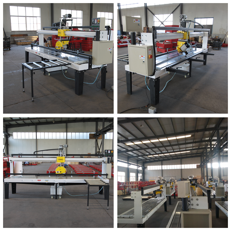 OSC-S3000 Semi-Auto Stone Cutting Machine for Granite Corian Slab Tables New Used with Core Components Motor Gear Engine Bearing