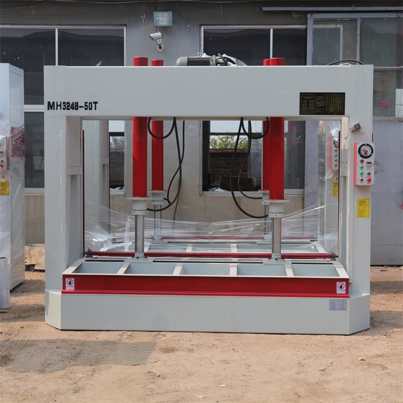 Heavy Duty Double Cylinder 50 T Hydraulic Oil for Furniture Door Floor Wood Cold Press Machine Auto