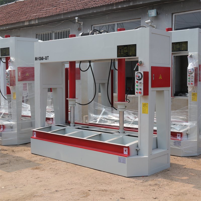 Heavy Duty Double Cylinder 50 T Hydraulic Oil for Furniture Door Floor Wood Cold Press Machine Auto