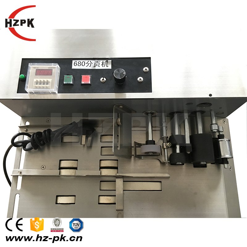 Small Size Auto Portable Paging Machine Paper Numdering Counting Machine Can Combine With Pagine