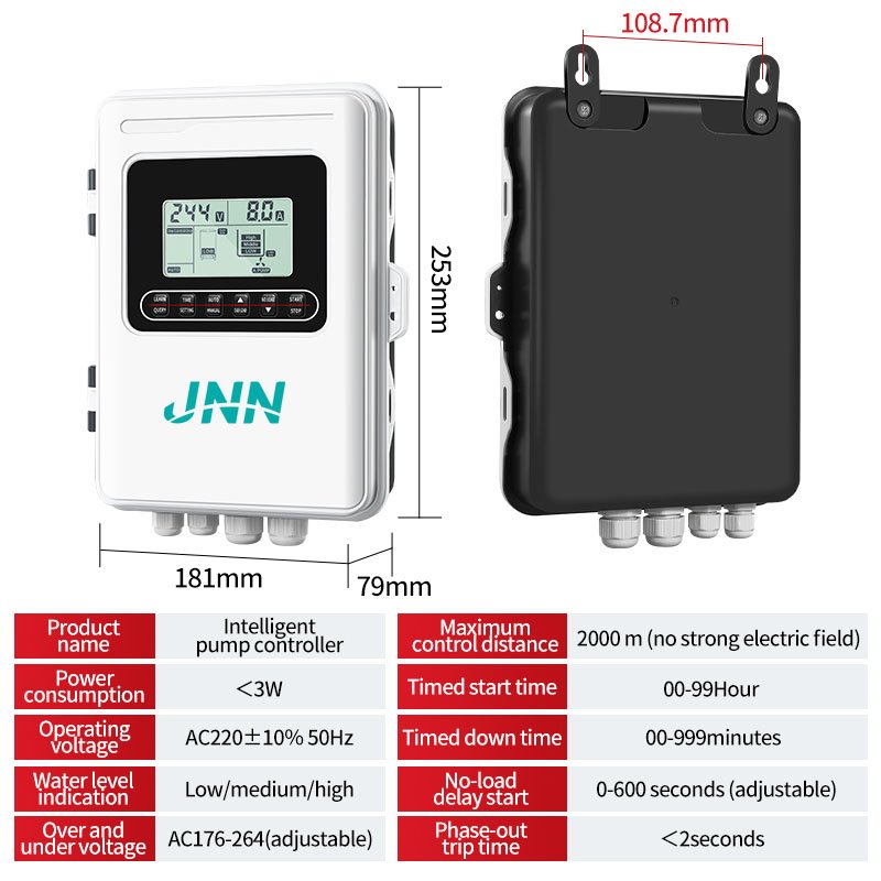 2.2kw Pump Controller Built in Cbb60 Start Capacitor 450VAC 50 60Hz 75uf Water Pump Control Panel