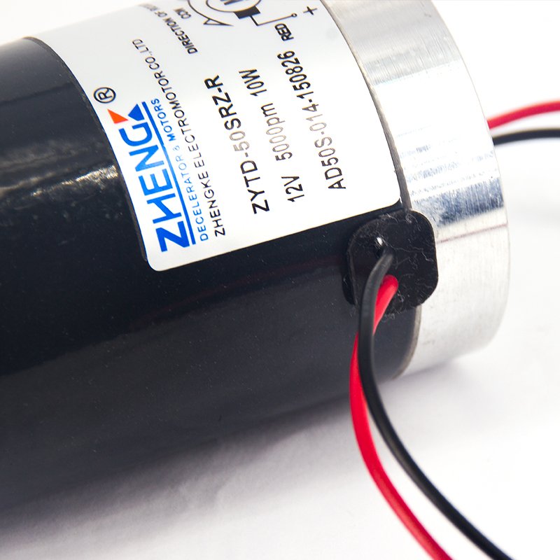 ZHENGKE ZYTD-50SRZ-R 50mm 12V 12 V/24 V Motor Dc Gear Box 15 W Dc Permanent Magnet Motor