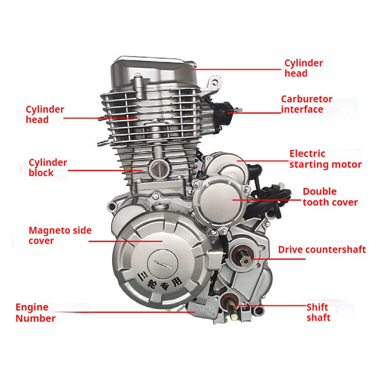 150cc Engine Bicycle Engine Motorcycle Motor CG150cc Air-Cooled Motorcycle Engine