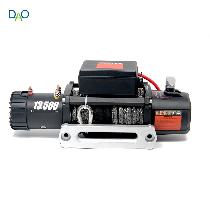 DAO 135000lbs Electric Car Winch 12v with Steel Cable or Synthetic Rope Winches for Truck