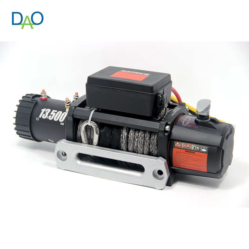 DAO 135000lbs Electric Car Winch 12v with Steel Cable or Synthetic Rope Winches for Truck