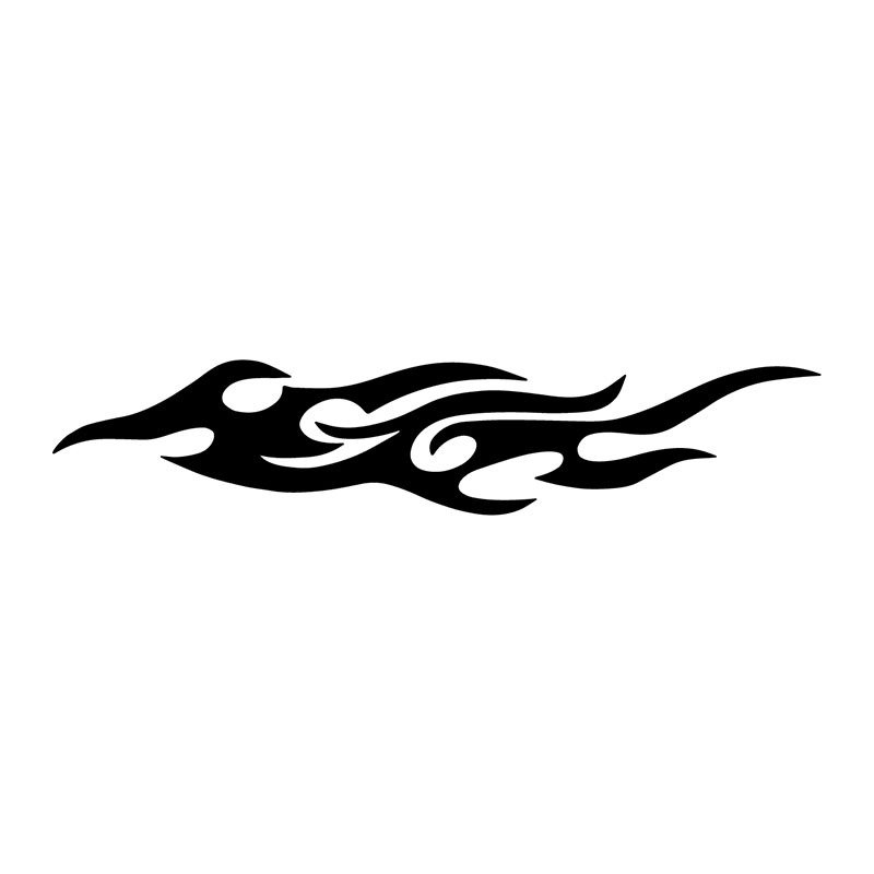 Custom Vehicle Sedan UV Proof Waterproof Vinyl Decal Yacht Boat Auto Car Hood Bumper Body Scratch Cover Flame DIY AD. Stickers