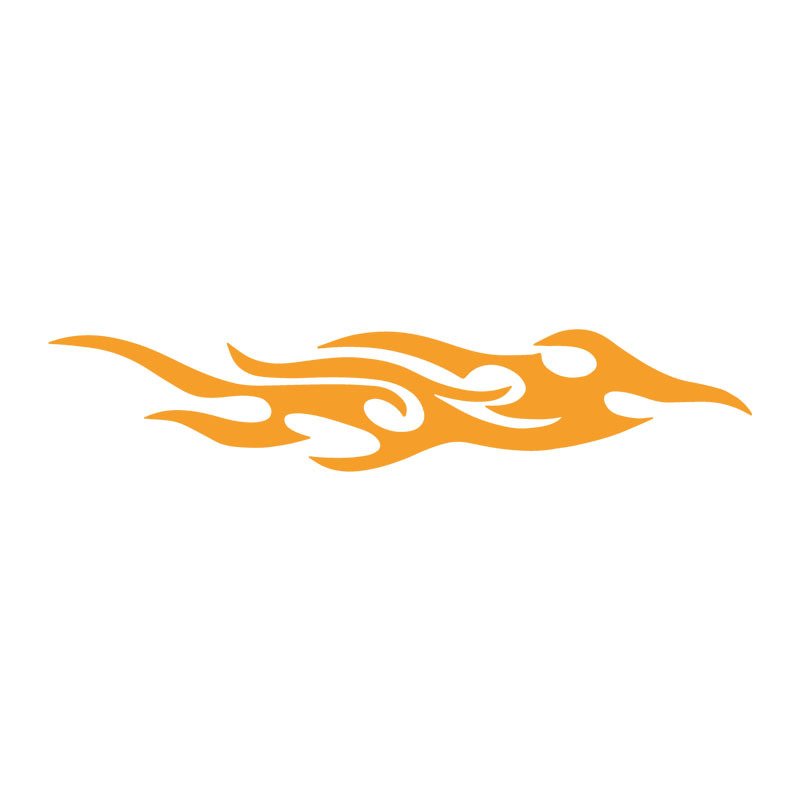 Custom Vehicle Sedan UV Proof Waterproof Vinyl Decal Yacht Boat Auto Car Hood Bumper Body Scratch Cover Flame DIY AD. Stickers