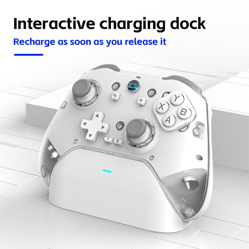 Z04 Wireless Bluetooth Controller Charging Base Magnetic Steam Wireless Gaming Controller Hall Joystick Gamepad Android/iOS/PC