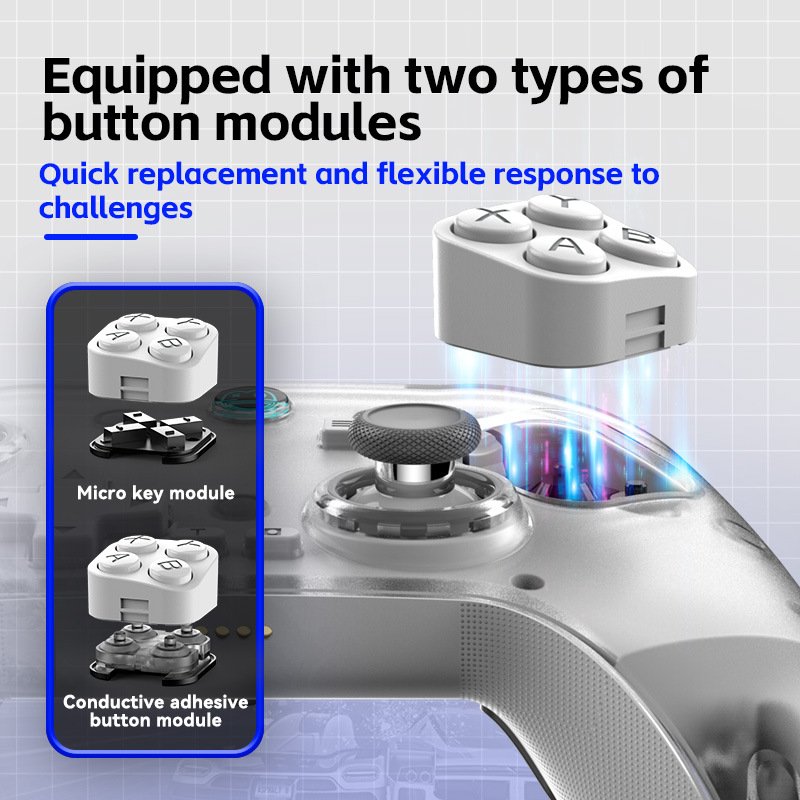 Z04 Wireless Bluetooth Controller Charging Base Magnetic Steam Wireless Gaming Controller Hall Joystick Gamepad Android/iOS/PC