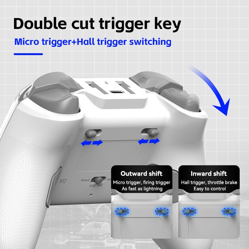 Z04 Wireless Bluetooth Controller Charging Base Magnetic Steam Wireless Gaming Controller Hall Joystick Gamepad Android/iOS/PC