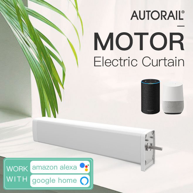 Low Noise Auto Position Wireless Motorized Curtain Motor for Smart Home