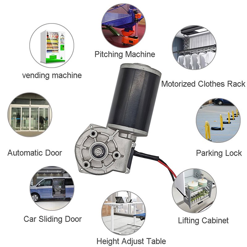 Hot Sale Heavy Duty 12V 24V Gear DC Brush Carbon High Speed Electric Brushed DC Motor for Popcorn Auto Machine