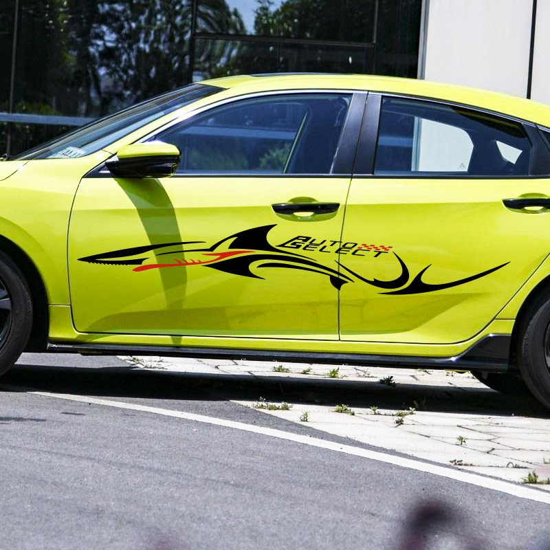 Custom Vehicle Sedan UV Proof Vinyl Reflective Decal Yacht Boat Auto Car Hood Bumper Body Scratch Cover Shark DIY AD. Stickers