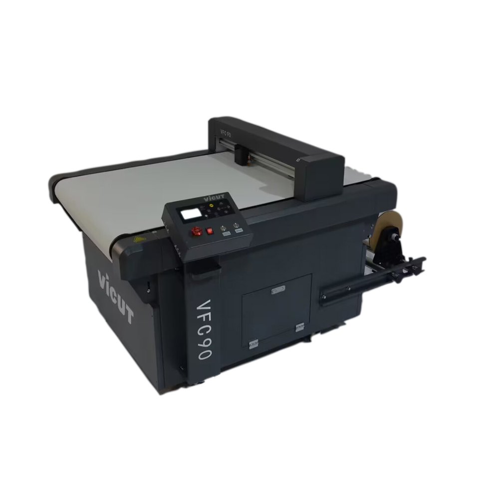 DTF PET Film Cutting Machine DTF Film Cutter PET PVC Film Magnetic Sticker Auto Feed Flatbed Cutter VFC90