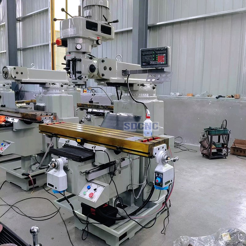 SDCNC Factory Sale Milling Machine 4H Vertical Turret Milling Machine for Metal Turret Mill Auto Feed
