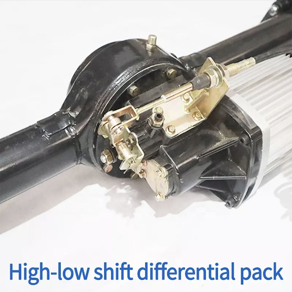 Big Power Brushless DC Motor 1200W 3000W 48V 60V 72V Electric Differential Rickshaw Tricycle With Disc Brake Rear Bridge